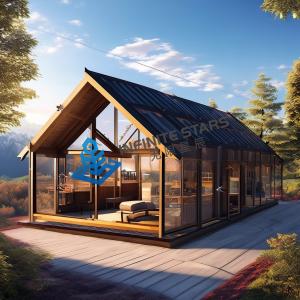 Quality Beautiful Camping Prefabricated Steel Structure House Customized Convenient Installation wholesale