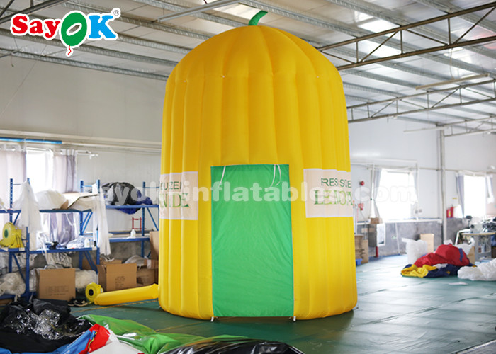 Inflatable Outdoor Tent 4m High Oxford Cloth Inflatable Lemonade Juice Kiosk For Amusement Parks