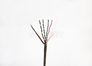 Quality Durable Bare Copper Cat5e Patch Cord / Cat5e SFTP Cable With HDPE Insulation wholesale