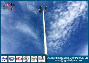 Quality 26M Zinc-coated Steel Polygonal High Mast Flood Lighting Poles with Powder Coated wholesale