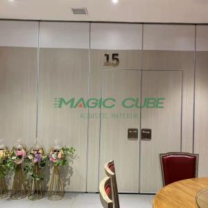 Quality Melamine MDF Foldable Acoustic Partition System Fabric Surface For Hotel wholesale