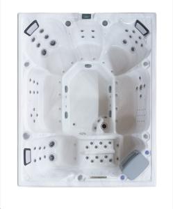 Quality Ocean Wave Pure White Acrylic Rectangle Outdoor Bathtub SPA Tubs wholesale