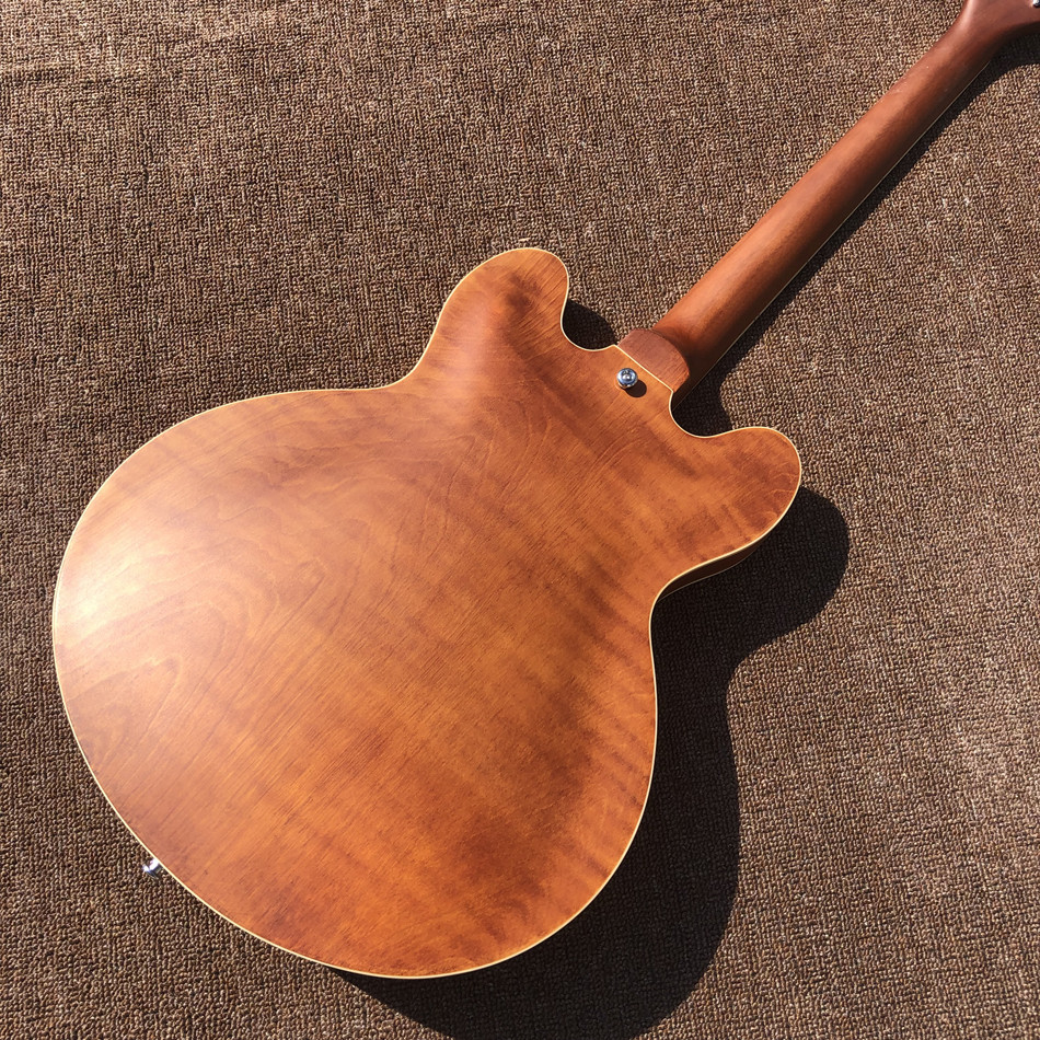 Custom Jazz Electric Guitar with Chrome Hardware
