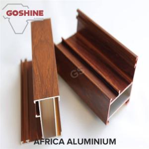 Quality T5 / T6 Wood Finish Aluminium Profiles For Transportation Square Shape wholesale