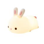 LED Silicone Papa Rabbit Lovely Bunny Silicone Night Light For Creative Birthday