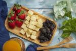 Rectangular Natural Wooden Bamboo Food Plate Serving Trays