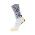 Gender-Neutral Long Crew Anti Slip Socks for Running and Football in Orange