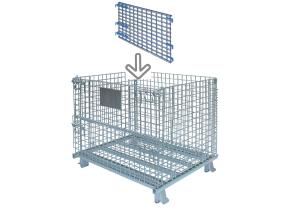 Quality Full Visibility Metal Mesh Storage Containers , 5 X 20 Inch Wire Shipping Containers wholesale