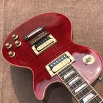 New standard LP slash electric guitar, Flame Maple Top, frets cream binding, one
