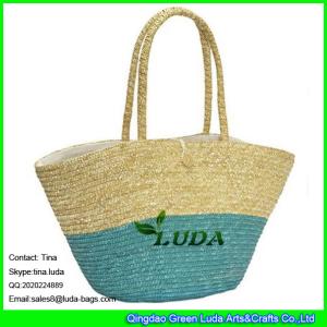 Quality LUDA 2015 best wheat straw beach bags large summer women straw tote bag wholesale