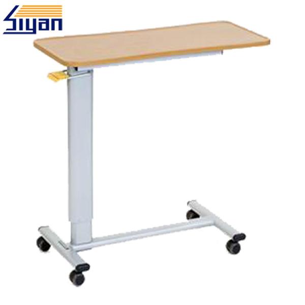 Compact Laminate Overbed Table Swivel Top Chemical Resistant 15MM MDF Board
