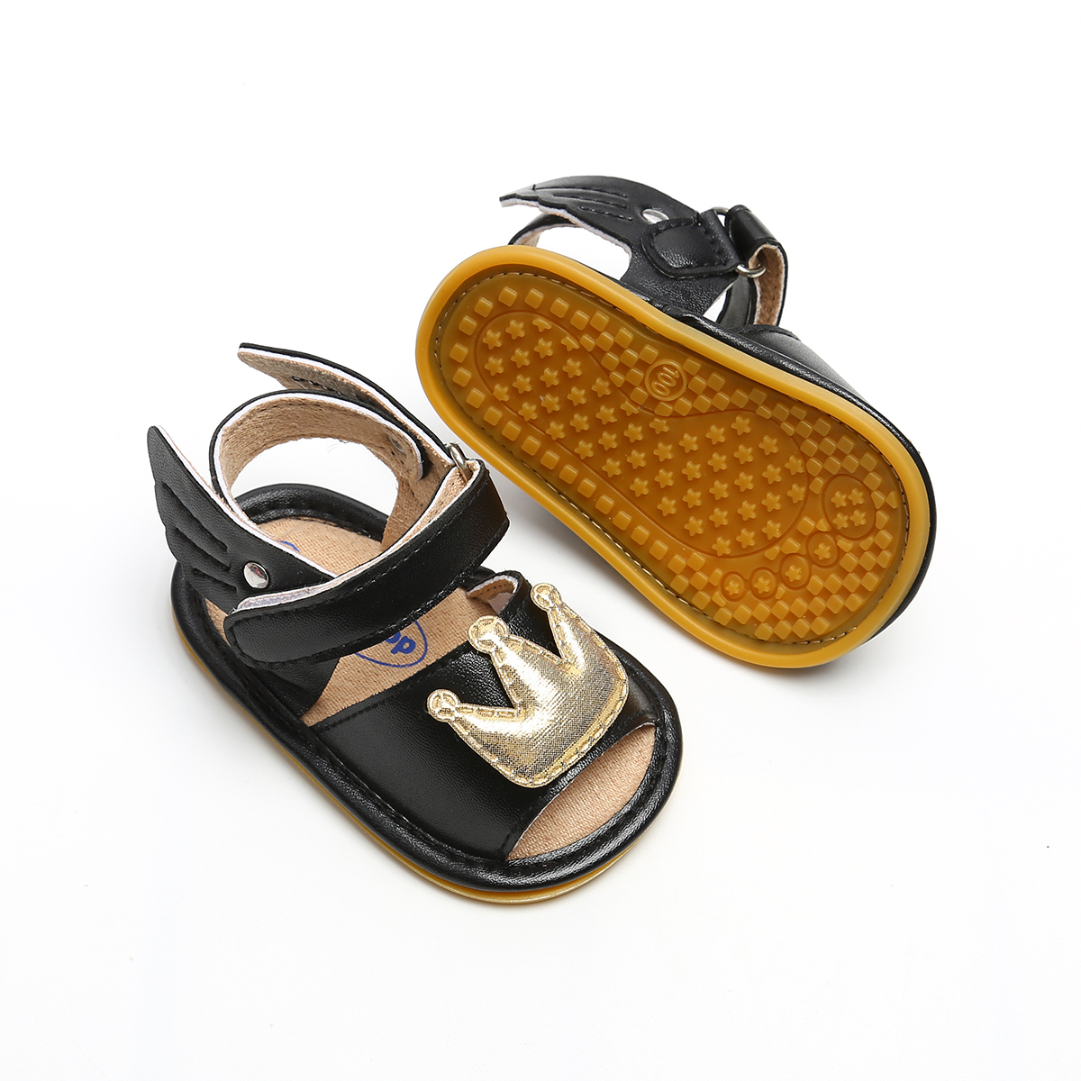 2019 PU Leather angel wings Crown shoes Newborn toddler baby sandals