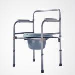 Hospital Folding Portable Toilet Seat Height Adjustable For Improved Mobility