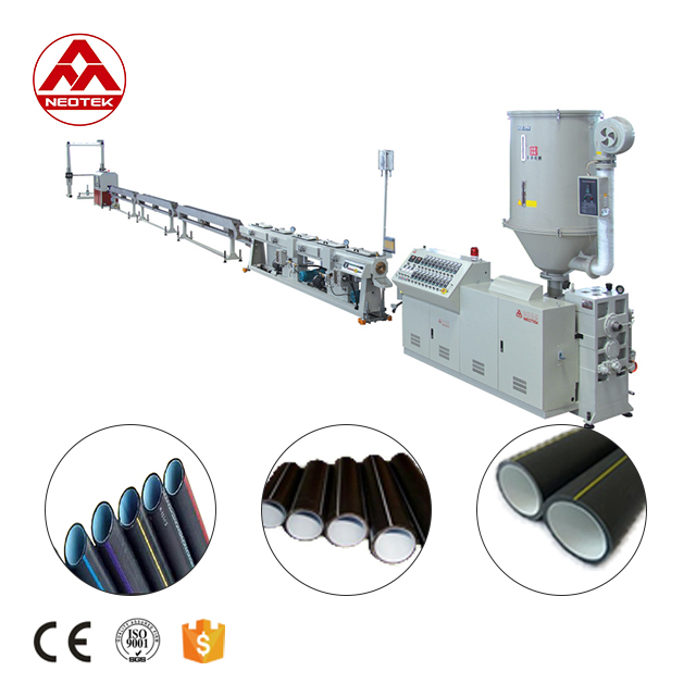 Screw L/D Ratio 33 1 HDPE Silicon Core Pipe Extrusion Line with 17500 KG Capacity