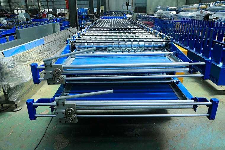 Metal Roofing Panel Double Layer Roll Forming Machine 12-15m/Min Capacity