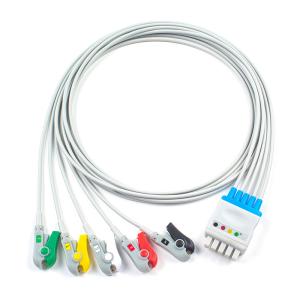 Quality GE Healthcare Marquette ECG Leadwires 412681-001 GE Dash 2500 Solar 8000 5 Lead IEC Clip wholesale