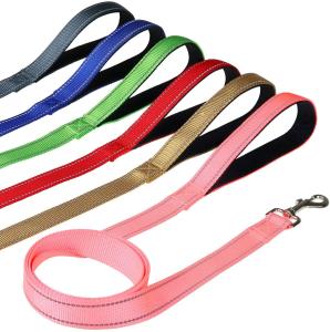 Quality Neoprene Padded Pet Traction Rope Reflective Nylon Pet Dog Leash wholesale