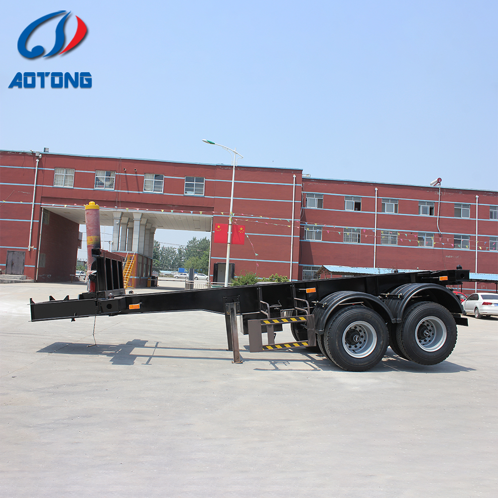 35-60 Tons Rated Load Self Loading Container Dump Trailer with Skeleton Type