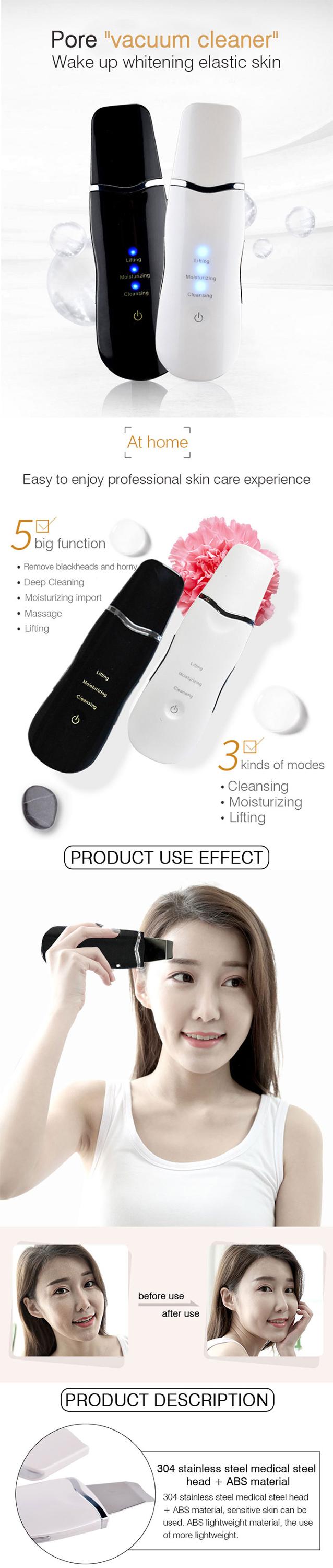 Blackhead Vacuum Pore Cleaner Portable Ultrasonic Deep Face Cleaning Scrubber