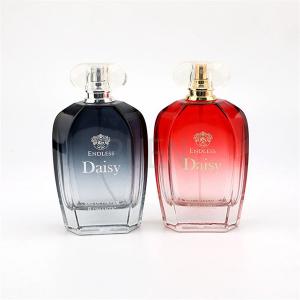 Quality Strong Sealing Glass Personalized Perfume Bottle Crimp Neck Red Gradient Spray Color wholesale