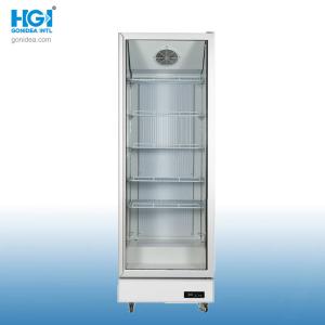 Quality Strong 500L Direct Cooling Templed Glass Single Door Upright Showcase Cooler wholesale