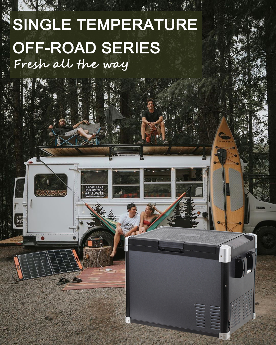 Large Capacity 60L SUV Car Refrigerator with Sports Style and Compressor Freezer