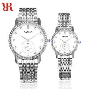 Quality MIYOTA Movement Couple Watch Waterproof Stainless Steel Band BARIHO 611-11 wholesale