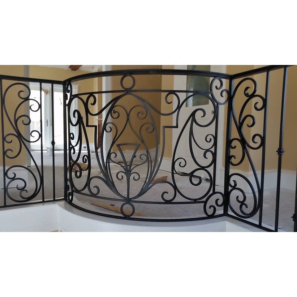 High Safety Iron Balcony Railing Corrosion Resistance European Style