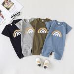 0-24 Months Baby Boys Girls Clothes Jumpsuit Infant Short Sleeve Baby Cotton