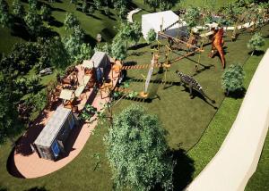 Quality Dinosaur Theme Outdoor Adventure Playground for Children and Adults wholesale