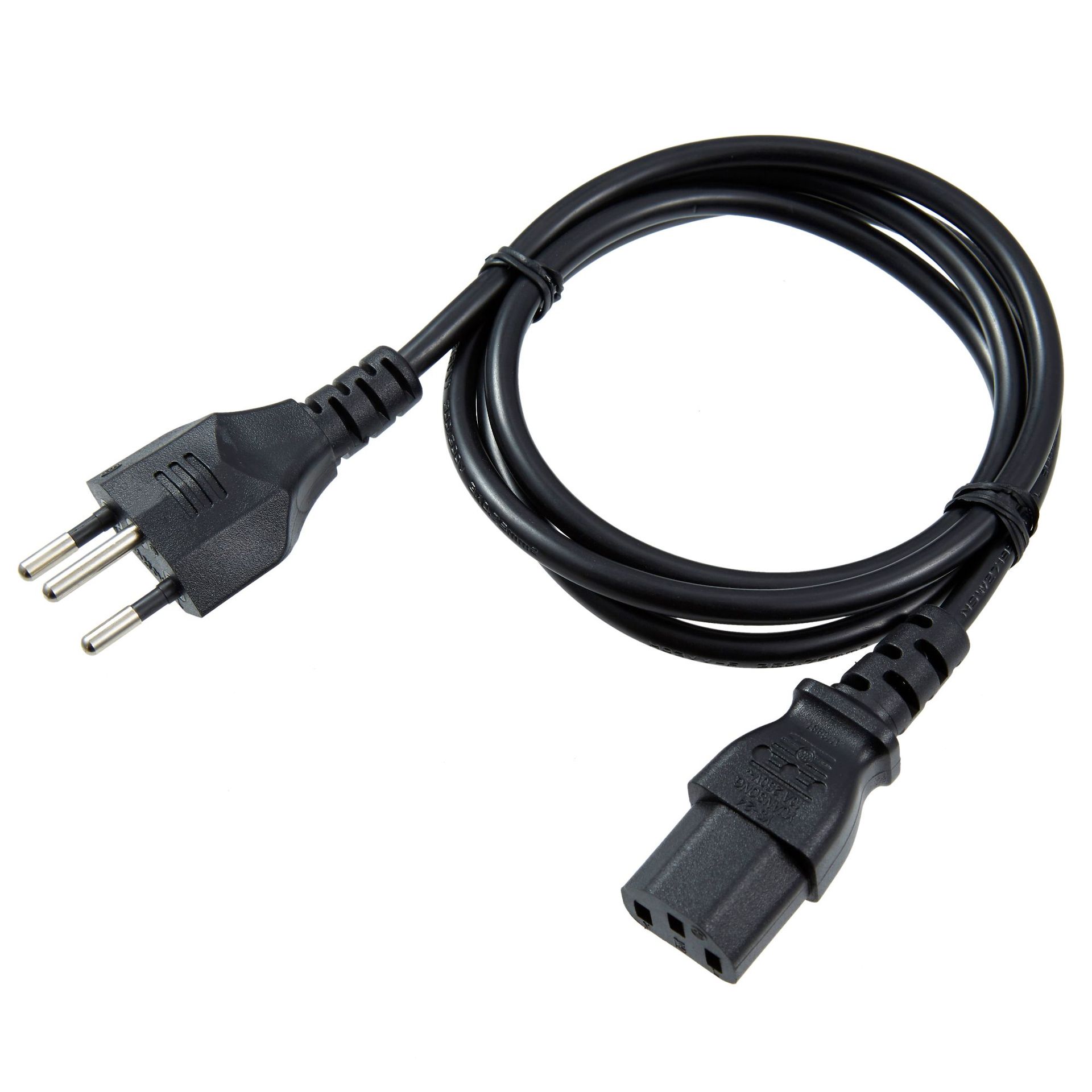 3 Pin Switzerland Swiss Plug Power Cord with Safety Mark and Copper Conductor H05VV-F