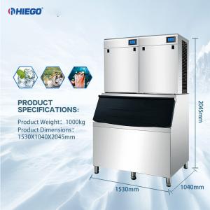 Quality Medium Sized Stainless Steel Ice Cube Manufacturing Machine With 1 Ton / Day Production wholesale