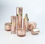 Empty Fancy Pink Plastic Airless Pump Bottles 30ml Cosmetics Cream Packaging