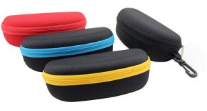 Quality classical eva zipper sunglasses cases with clip wholesale