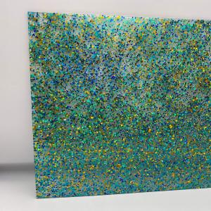 Quality 1/8 in Teal Green Dots Glitter Cast Acrylic Sheet For Laser Cut DIY Crafts wholesale