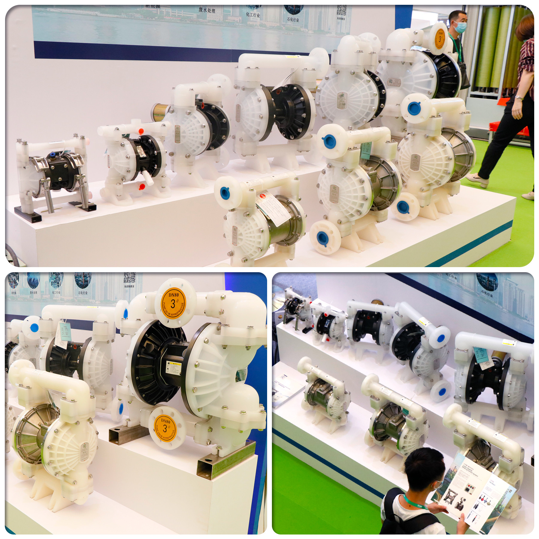 2 Inch Motor Diaphragm Pump For Paint Transfer Aluminum 3KW