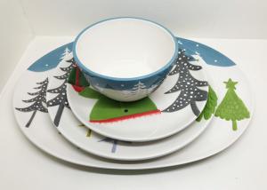 Quality Platter Dinner Plate And Salad Bowl Set Ceramic Houseware Of 4 Dinner Set For Christmas wholesale