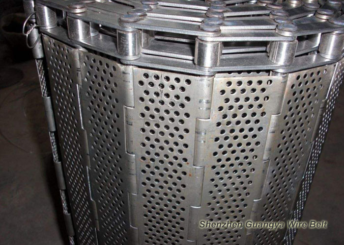 Anti High Pressure Chain Plate Conveyor , High Temperature Conveyor Belt Customized