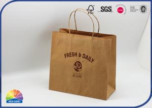 Quality Brown Kraft Paper Gift Bag Matt Varnishing Shopping Bag With Handle wholesale