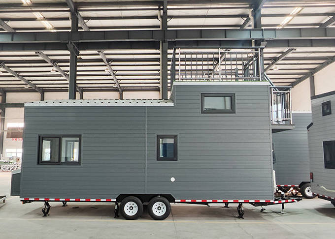 Compact Modular Home Prefabricated Tiny House On Wheels For Mobile Living In USA