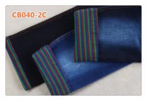 Quality Red Blue Green Weft Yarn 10 Oz Denim Fabric wholesale