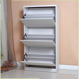 Quality Bedroom Hardware Fitting 63*24*123cm Mirrored Shoe Cupboard wholesale