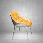 luxury Antique Aviator Furniture Restaurant chair American Loft aluminum button