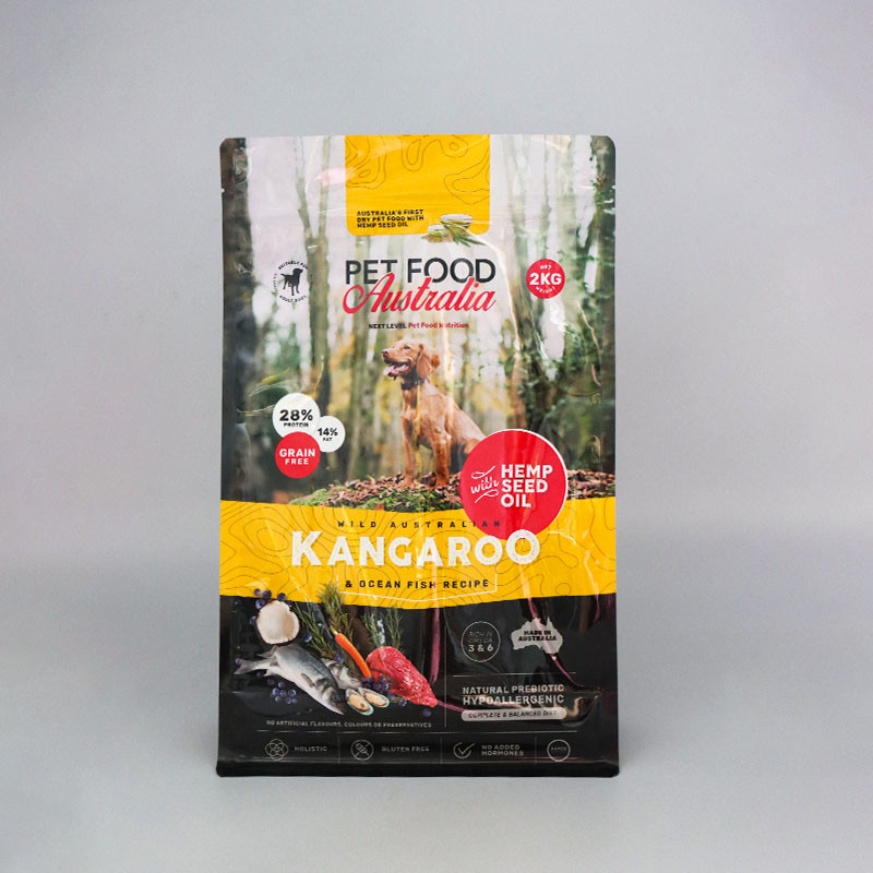 Custom Printed Dog Food Laminated Packaging Pouches 50Lb Big Dog Treat Packaging Bags