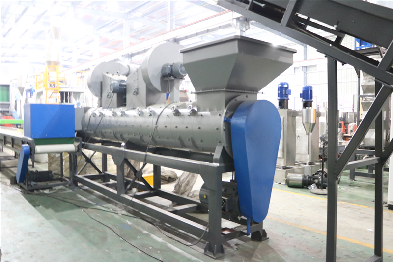 1500RPM Hot Air Plastic Dewatering Machine 5000kg/H PET Plastic Crusher