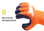 Safety Cold Weather Waterproof Gloves XS - XXL Size Acrylic Fiber Material
