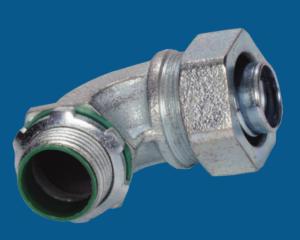 Quality Waterproof Malleable Iron Fittings 90 Degree Liquid Tight Connector Fire Resistance wholesale