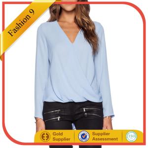 Quality SURPLICE LONG SLEEVE TOP wholesale