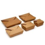 Oilproof Kraft Paper Custom Food Packaging Boxes 18g PE Coating