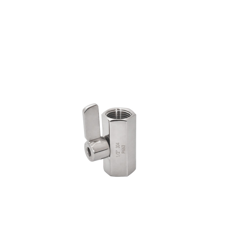 (F/F) Threaded Reduce Bore Mini Ball Valve with Stainless Steel Handle